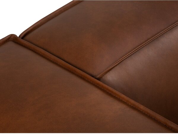 Koňakově hnědá kožená rohová pohovka (pravý roh) Madame – Windsor & Co Sofas