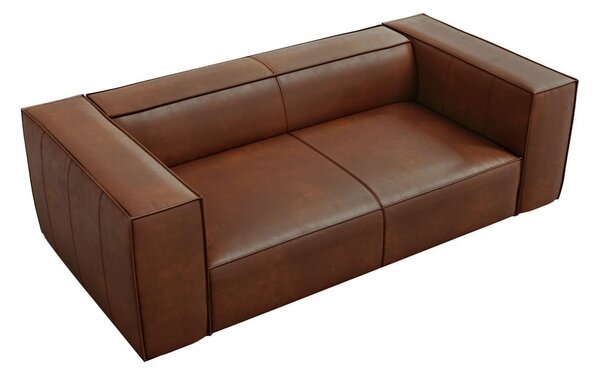 Koňakově hnědá kožená pohovka 212 cm Madame – Windsor & Co Sofas