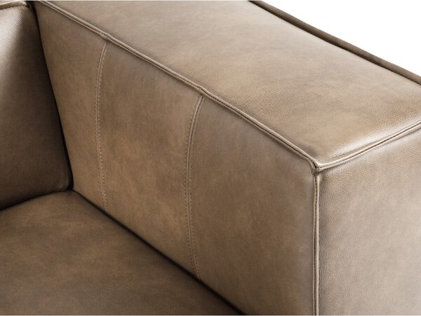 Světle hnědá kožená pohovka 227 cm Madame – Windsor & Co Sofas
