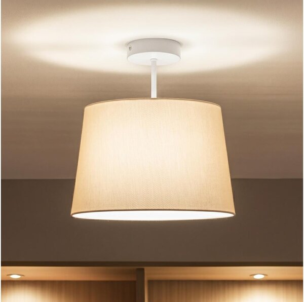Brilagi - LED Přisazený lustr CERIA 1xE27/60W/230V pr. 30 cm bílá/béžová