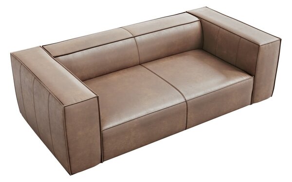 Světle hnědá kožená pohovka 212 cm Madame – Windsor & Co Sofas