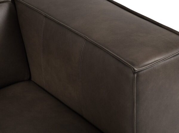 Hnědá kožená rohová pohovka (levý roh) Madame – Windsor & Co Sofas