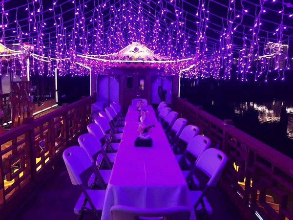 Venkovní LED vánoční závěs - fialová, 40m, 1500 LED, 8 programů, průhledný kabel