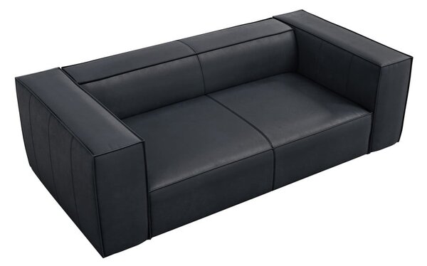 Tmavě modrá kožená pohovka 212 cm Madame – Windsor & Co Sofas