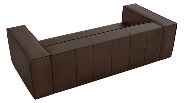 Tmavě hnědá kožená pohovka 227 cm Madame – Windsor & Co Sofas