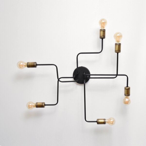 LED Přisazený lustr TUBE 6xE27/15W/230V