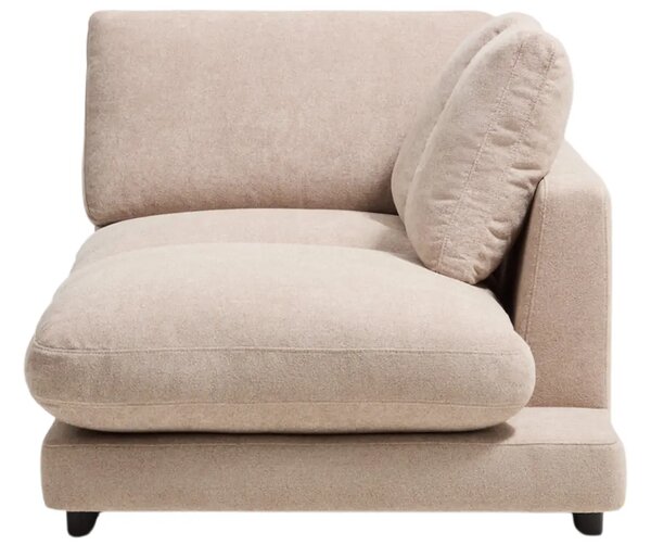 Kave Home Béžová bouclé lenoška Gala 193 cm, pravá