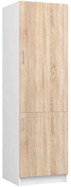 Ak furniture Skříň na vestavnou chladničku S 60cm Artus bílá/sonoma