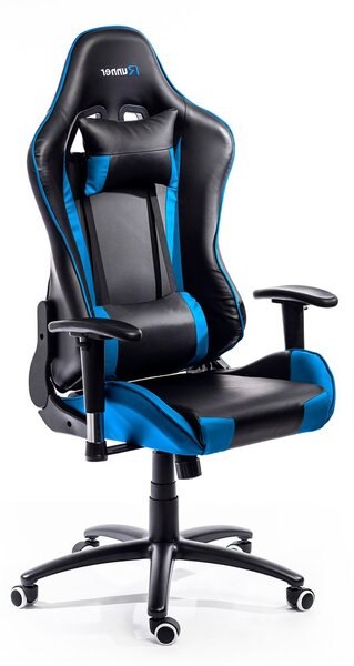 ADK Trade s.r.o. Herní židle ADK Runner, černá/modrá
