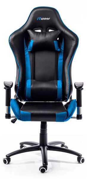 ADK TRADE s.r.o. Herní židle ADK Runner, černá/modrá