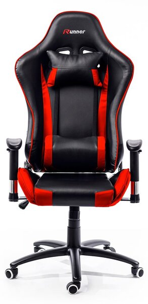 ADK TRADE s.r.o. Herní židle ADK Runner, černá/červená