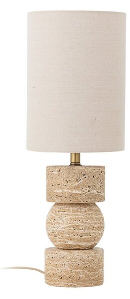 Stolní lampa Bloomingville, Marci, Béžová, Obývací pokoj, Kámen, Venkovský / rustikální