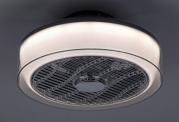 Rabalux - LED Stmívatelné stropní svítidlo s ventilátorem LED/30W/230V + DO