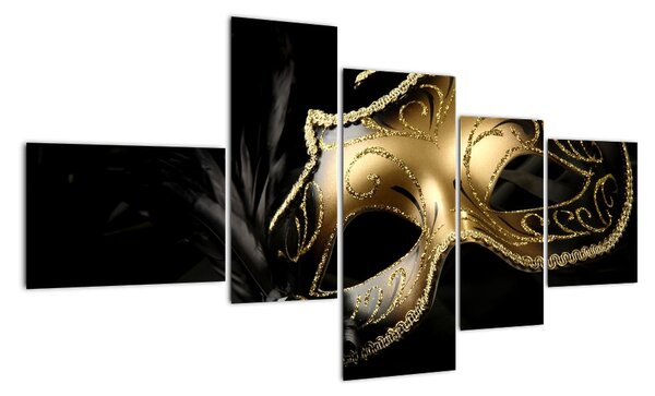 Karnevalová maska - moderní obraz (150x85cm)