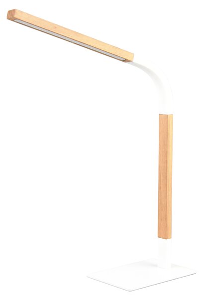 Stolní lampa NORRIS bílá/přírodní