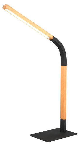 Stolní lampa NORRIS černá/přírodní