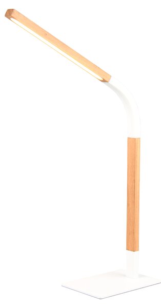 Stolní lampa NORRIS bílá/přírodní