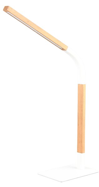 Stolní lampa NORRIS bílá/přírodní