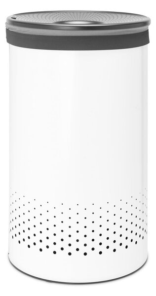 Bílý kovový koš na prádlo 60 l – Brabantia