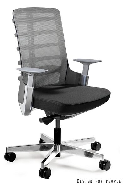 UNIQUE Kancelářská židle SPINELLY M, černá/šedá