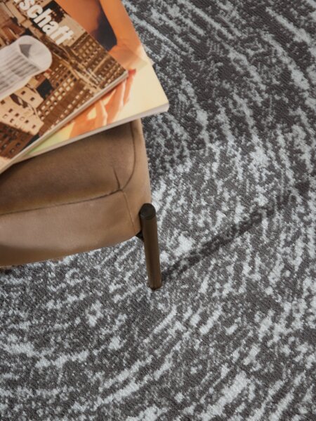 Hanse Home, Kusový koberec Gloria Cavallo 106256 Creme Grey kruh, 120x120 (průměr) kruh, šedá, chodba / předsíň