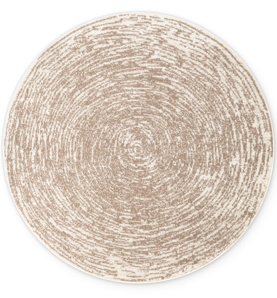 Hanse Home, Kusový koberec Gloria Cavallo 106258 Creme Beige kruh, 120x120 (průměr) kruh, béžová, chodba / předsíň