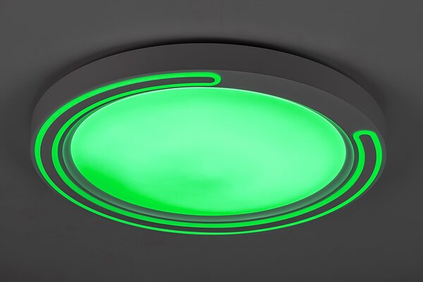 Rabalux 2249 Triton LED Stropní svítidlo s ovladačem | RGB | Variabilní | Stmívatelné | 40W | Bílá - r-2249