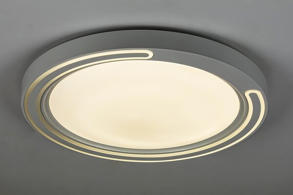 Rabalux 2249 Triton LED Stropní svítidlo s ovladačem | RGB | Variabilní | Stmívatelné | 40W | Bílá - r-2249