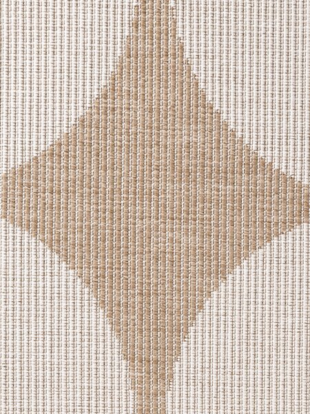 NORTHRUGS, Kusový koberec Duet Bowen 106245 Beige/White - na ven i na doma, 120x170, béžová, chodba / předsíň