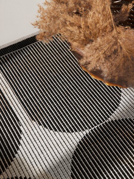 NORTHRUGS, Běhoun Duet Bowen 106244 Black/White - na ven i na doma, 80x250, černobílá, chodba / předsíň