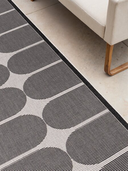 NORTHRUGS, Běhoun Duet Bowen 106244 Black/White - na ven i na doma, 80x250, černobílá, chodba / předsíň