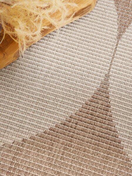 NORTHRUGS, Kusový koberec Duet Bowen 106245 Beige/White - na ven i na doma, 120x170, béžová, chodba / předsíň