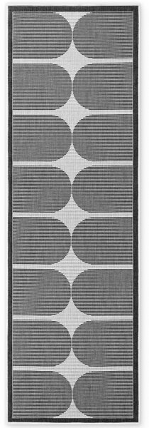 NORTHRUGS, Běhoun Duet Bowen 106244 Black/White - na ven i na doma, 80x250, černobílá, chodba / předsíň