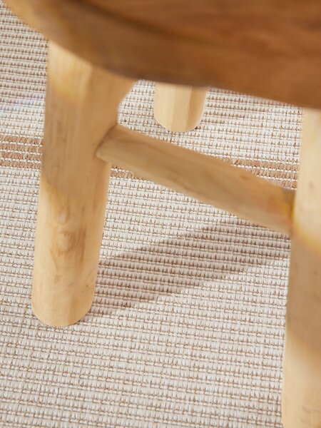 NORTHRUGS, Kusový koberec Duet Bowen 106245 Beige/White kruh - na ven i na doma, 160x160 (průměr) kruh, béžová, chodba / předsíň
