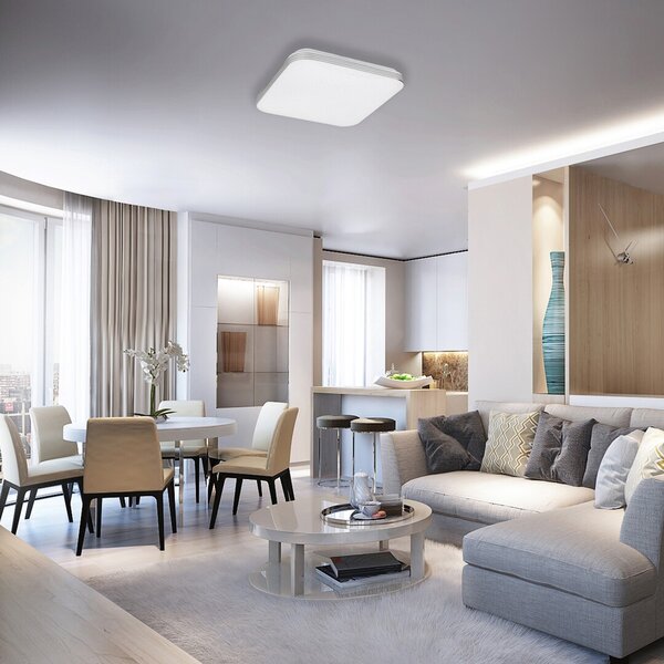 Rabalux 3409 Oscar LED Moderní stropní svítidlo | Přírodní bílá | 36W | Bílá - r-3409