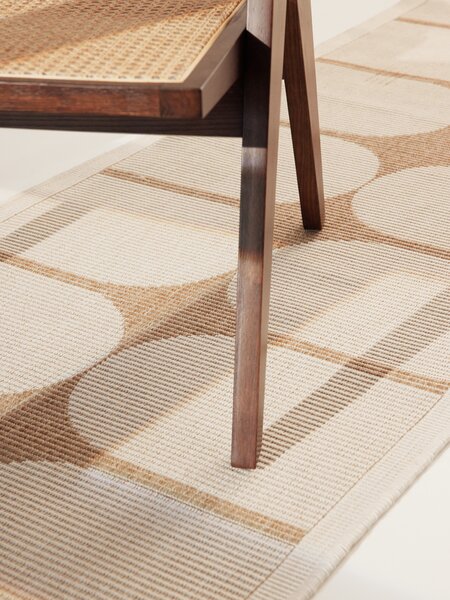 NORTHRUGS, Běhoun Duet Bowen 106245 Beige/White - na ven i na doma, 80x250, béžová, chodba / předsíň