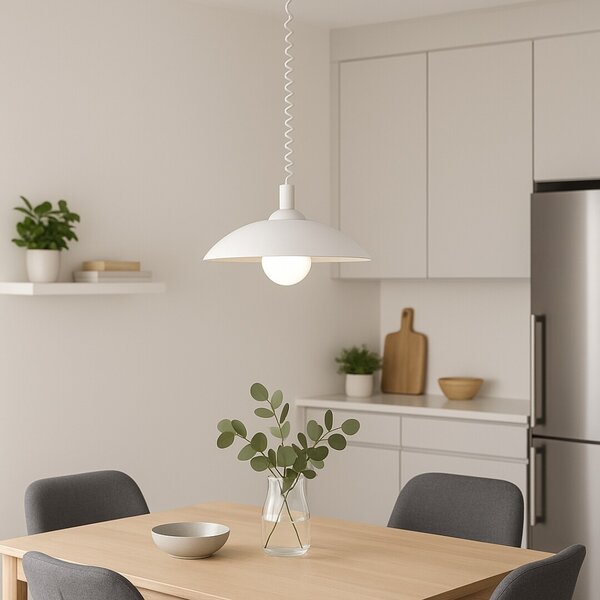 Rabalux 4780 Round Skleněný lustr | E27 | Bílá - r-4780