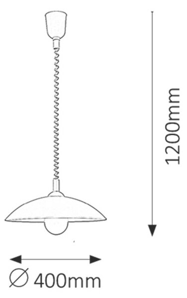 Rabalux 4780 Round Skleněný lustr | E27 | Bílá - r-4780