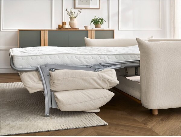 Krémová rozkládací pohovka 214 cm Ernest – Bobochic Paris