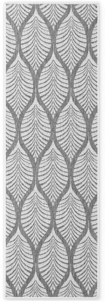 NORTHRUGS, Běhoun Duet Liora 106246 White/Gray - na ven i na doma, 80x250, šedá, chodba / předsíň