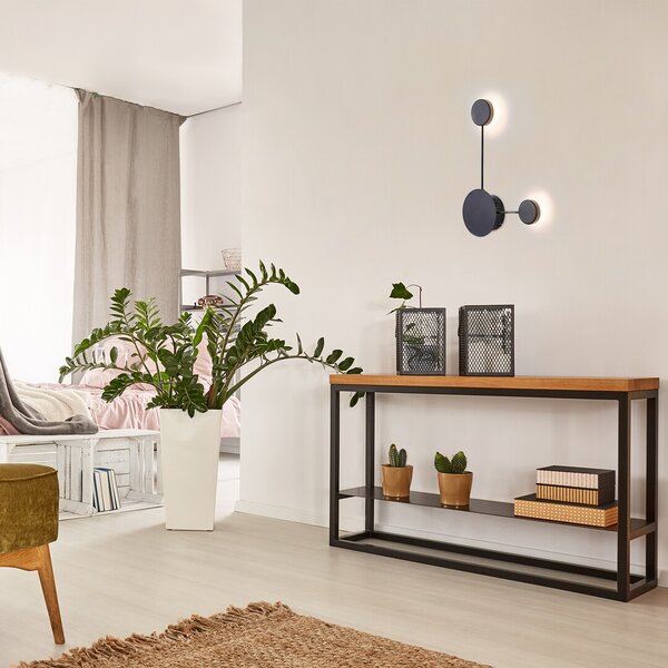 Rabalux 6258 Amadeo LED Moderní nástěnní svítidlo | Přírodní bílá | 7W | Černá - r-6258