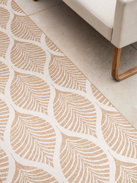 NORTHRUGS, Běhoun Duet Liora 106247 Beige/White - na ven i na doma, 80x250, béžová, chodba / předsíň