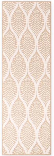 NORTHRUGS, Běhoun Duet Liora 106247 Beige/White - na ven i na doma, 80x250, béžová, chodba / předsíň