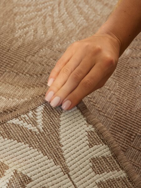 NORTHRUGS, Běhoun Duet Liora 106247 Beige/White - na ven i na doma, 80x250, béžová, chodba / předsíň