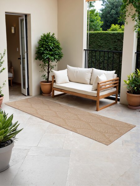 NORTHRUGS, Běhoun Duet Liora 106247 Beige/White - na ven i na doma, 80x250, béžová, chodba / předsíň