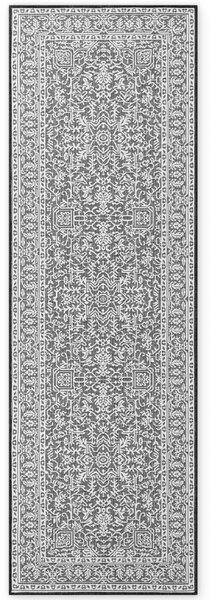 NORTHRUGS, Běhoun Duet Kona 106248 Black/White - na ven i na doma, 80x250, černobílá, chodba / předsíň