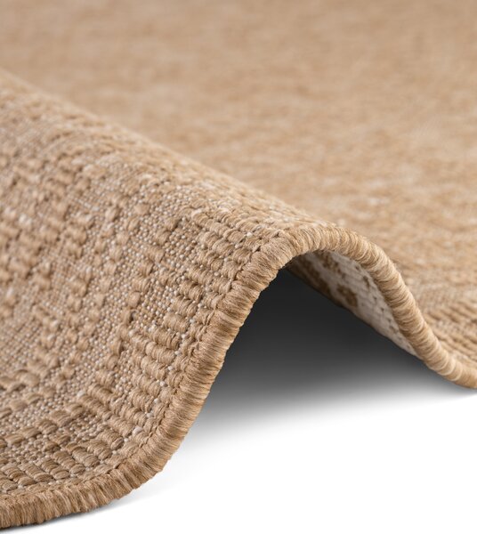 NORTHRUGS, Kusový koberec Duet Kona 106250 Beige/White - na ven i na doma, 120x170, béžová, chodba / předsíň