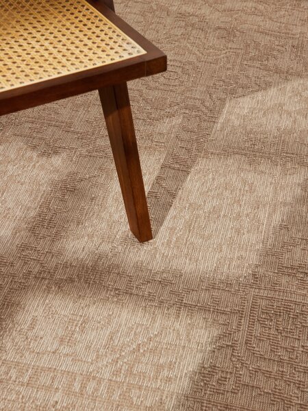 NORTHRUGS, Kusový koberec Duet Kona 106250 Beige/White - na ven i na doma, 120x170, béžová, chodba / předsíň