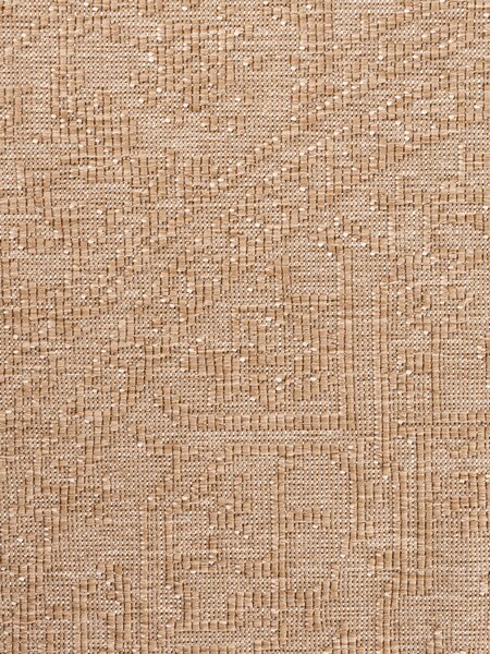 NORTHRUGS, Kusový koberec Duet Kona 106250 Beige/White kruh - na ven i na doma, 160x160 (průměr) kruh, béžová, chodba / předsíň