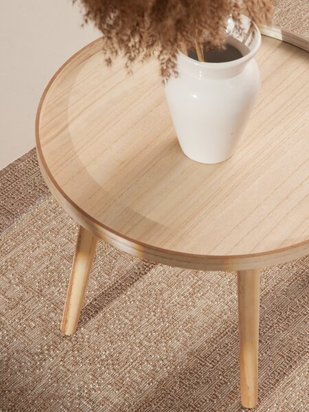 NORTHRUGS, Běhoun Duet Kona 106250 Beige/White - na ven i na doma, 80x250, béžová, chodba / předsíň